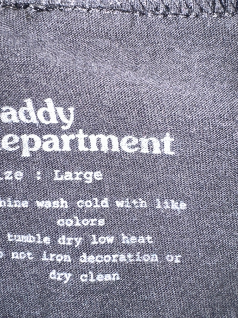 Daddy Department Tank Top Large Gently worn Cotton blend no fabric tag - Picture 5 of 5